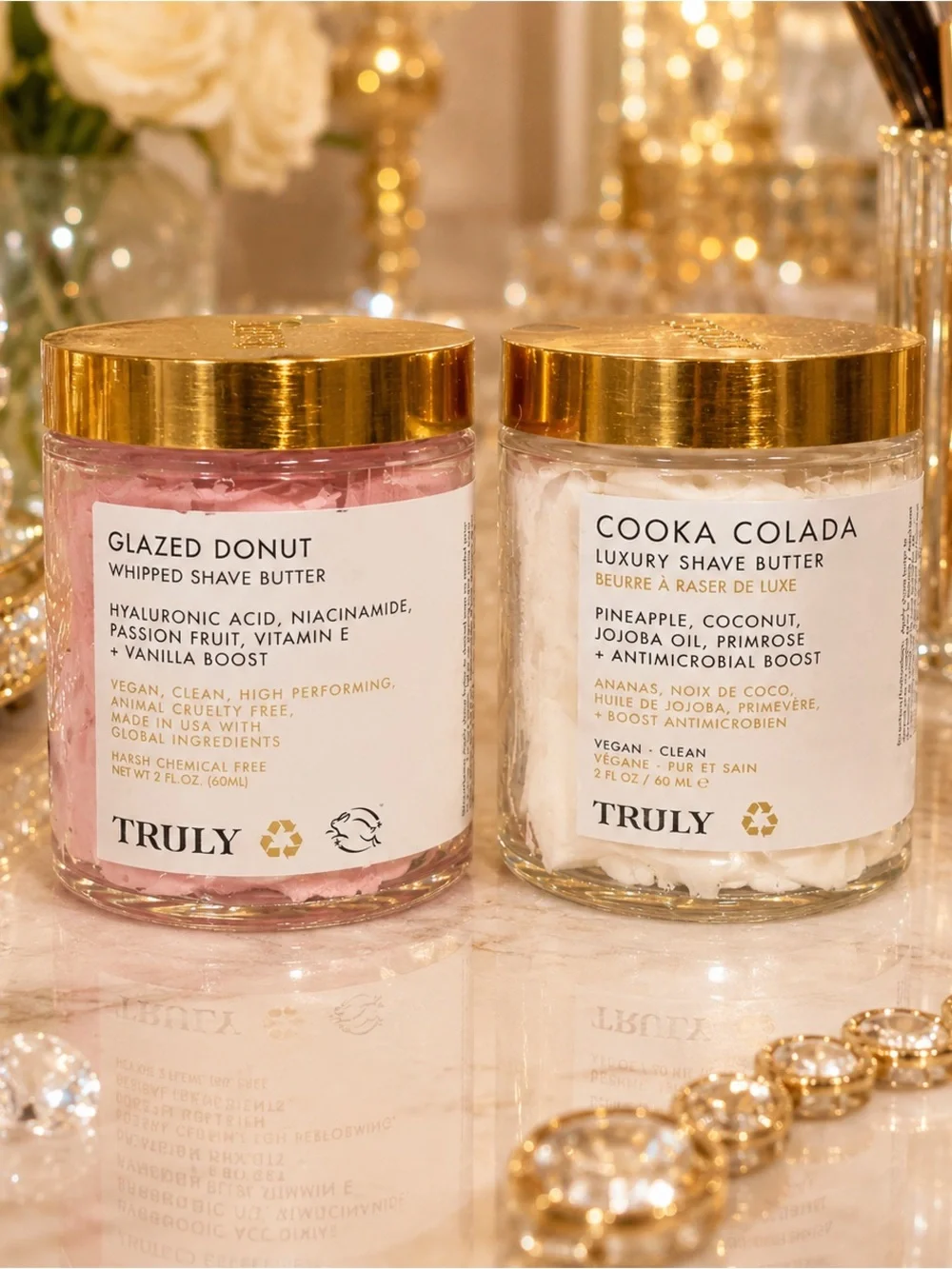 Truly Glazed Donut & Cooka Colada Luxury Shave Butter Duo 2 oz Each